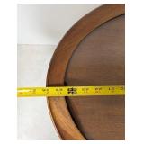 Oval Wood Pedestal Table