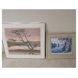 Vintage Russell Norberg Framed Prints Morning Glow & Carmel Cypress