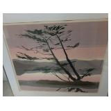 Vintage Russell Norberg Framed Prints Morning Glow & Carmel Cypress