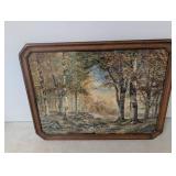 Vintage Framed Landscape Print