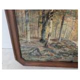 Vintage Framed Landscape Print