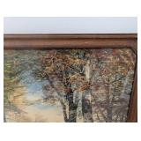 Vintage Framed Landscape Print