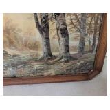 Vintage Framed Landscape Print