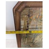 Vintage Framed Landscape Print