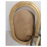 Mixed Lot Ornate Picture Frames & Oval Mirror Frame