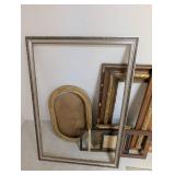 Mixed Lot Ornate Picture Frames & Oval Mirror Frame
