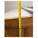Vintage Oak Desk 6-Drawer