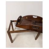 Vintage Wood Folding Tray Table