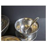 Vintage Oneida Paul Revere Reproduction Serving Set (Lot of 3)