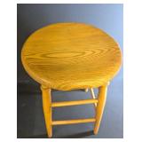 Vintage Oak Bar Stool