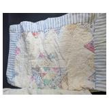 Patchwork Quilt & Pillowcase Set (Lot of 2)