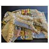 Decorative Fringed Throw Blanket Paisley Floral Pattern