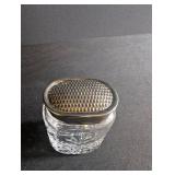 Vintage Waterford Crystal Jar With Silver Plated Lid