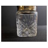Vintage Waterford Crystal Jar With Silver Plated Lid
