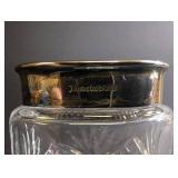 Vintage Waterford Crystal Jar With Silver Plated Lid