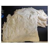 Handmade Crochet Afghan Throw With Fringe