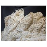 Handmade Crochet Afghan Throw With Fringe