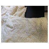 Handmade Crochet Afghan Throw With Fringe