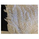 Handmade Crochet Afghan Throw With Fringe