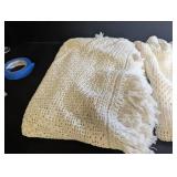 Crocheted Throw Blanket Set (Lot of 3)