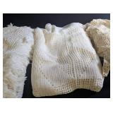 Crocheted Throw Blanket Set (Lot of 3)
