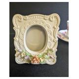 Elizabethan Floral Teacup, Antique Ivory Frame & Rose Box Mixed Lot