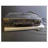 Sansui 4-Head VCR Samsung DVD Player & Remotes Mixed Lot