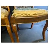 Pair of Carved Wood Side Chairs