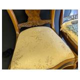 Pair of Carved Wood Side Chairs
