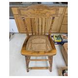 Oak Cane Back Chair