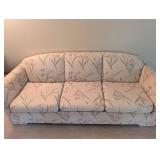 Floral Upholstered Sofa & Loveseat Set (Lot of 2)