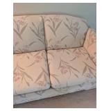 Floral Upholstered Sofa & Loveseat Set (Lot of 2)