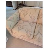 Floral Upholstered Sofa & Loveseat Set (Lot of 2)