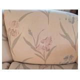 Floral Upholstered Sofa & Loveseat Set (Lot of 2)