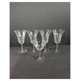 Crystal Stemmed Cordial Glasses (Set of 5)