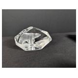 Mats Jonasson Wildlife Polar Bear Crystal Figurine Original Box