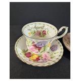 Vintage English Bone China Teacup Trio Royal Albert & Tuscan