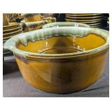 Vintage Brown Glaze Stoneware Dinnerware Set