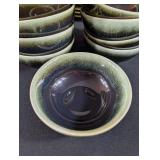 Vintage Brown Glaze Stoneware Dinnerware Set