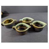 Vintage Brown Glaze Stoneware Dinnerware Set