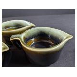 Vintage Brown Glaze Stoneware Dinnerware Set