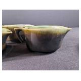 Vintage Brown Glaze Stoneware Dinnerware Set