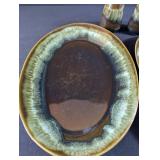 Vintage Brown Glaze Stoneware Dinnerware Set