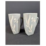 Pier 1 Floral Mugs Set of 2