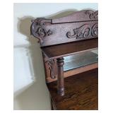 Victorian Eastlake Oak Sideboard With Mirror
