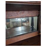 Victorian Eastlake Oak Sideboard With Mirror