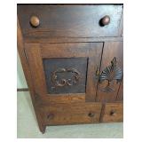 Victorian Eastlake Oak Sideboard With Mirror