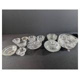 Crystal Compotes and Serving Dishes Mixed Lot