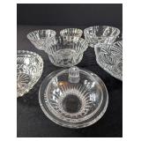 Crystal Compotes and Serving Dishes Mixed Lot