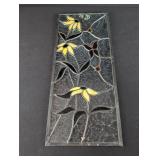 Floral Leaded Stained Glass Panel